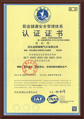 職業健康管理體系認證